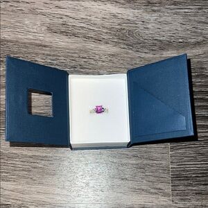 NWT SOLD OUT Peora Lab Created Pink Sapphire Ring Size 5